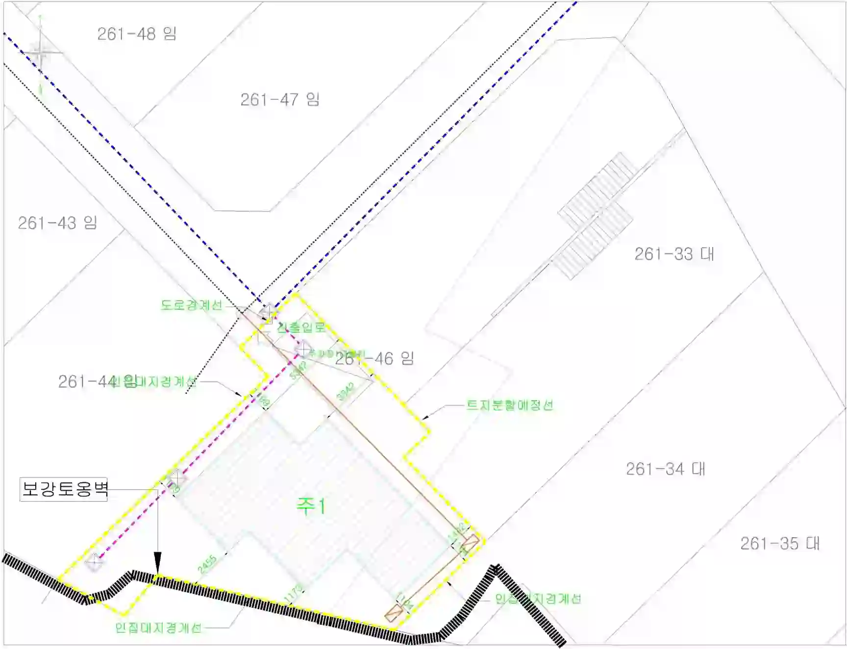 월송동 261-33 배치도 이미지